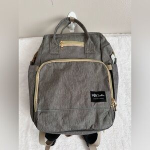 Happy Luoka brand Grey Multi-Function Diaper Bag Backpack